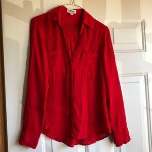 Express Portofino Red shirt XS